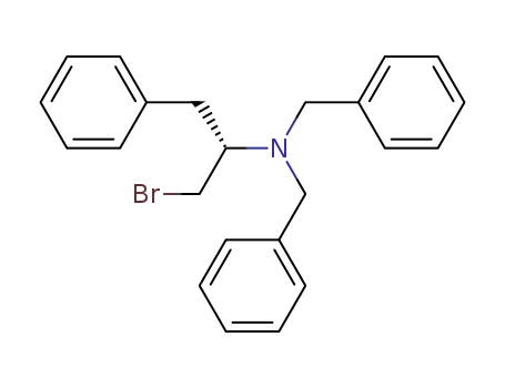 Molecular Structure of 208103-10-0 ((S)-2-(dibenzylamino)-3-phenyl-1-bromopropane)