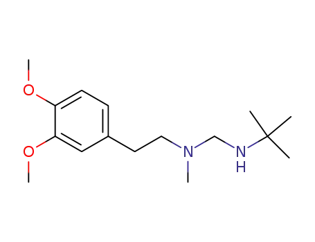 Molecular Structure of 80376-78-9 (N-tert-Butyl-N'-[2-(3,4-dimethoxy-phenyl)-ethyl]-N'-methyl-methanediamine)