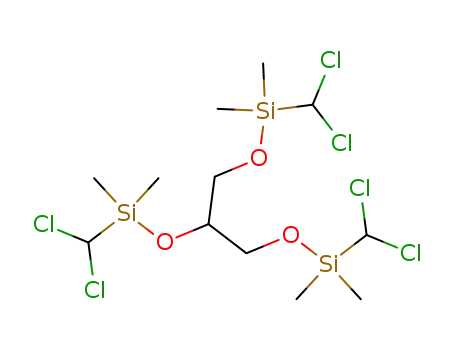 1,1,9,9-tetrachloro-5-(dichloromethyl-dimethyl-silanyloxy)-2,2,8,8-tetramethyl-3,7-dioxa-2,8-disila-nonane