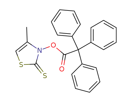 3-triphenylacetoxy-4-methylthiazole-2(3H)-thione