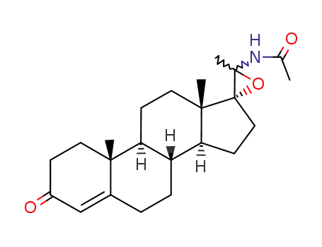 Molecular Structure of 102813-01-4 (20ξ-acetylamino-17,20ξ-epoxy-pregn-4-en-3-one)