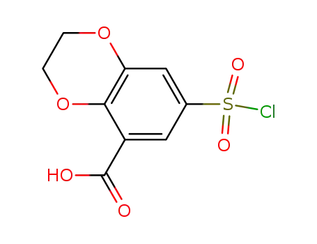 7-クロロスルホニル-2,3-ジヒドロ-1,4-ベンゾジオキシン-5-カルボン酸