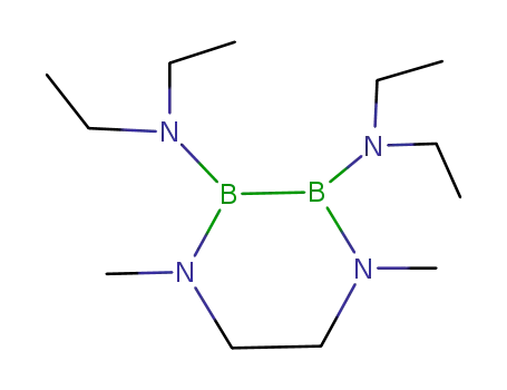 Molecular Structure of 158752-93-3 (2,3-bis(diethylamino)-1,4-dimethyl-1,4,2,3-diazadiborinane)