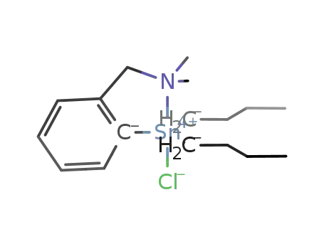 Molecular Structure of 215306-19-7 ([2-(N,N-dimethylaminomethyl)phenyl]di-n-butyltin(IV) chloride)