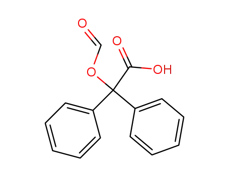 Molecular Structure of 133217-20-6 ((formyloxy)diphenylacetic acid)