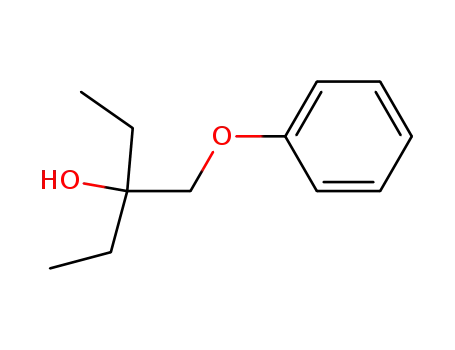 Molecular Structure of 3587-63-1 (1-phenoxy-2-ethyl-butanol-<sup>(2)</sup>)