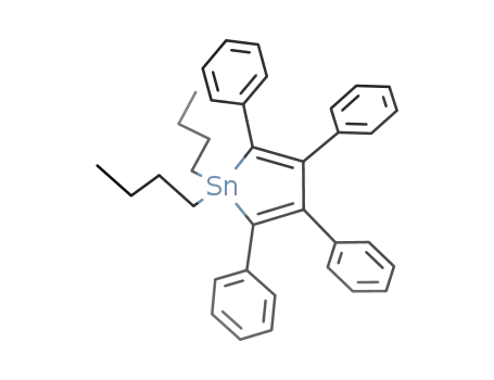 Molecular Structure of 75632-74-5 (1,1-di-n-butyl-2,3,4,5-tetraphenylstannol)