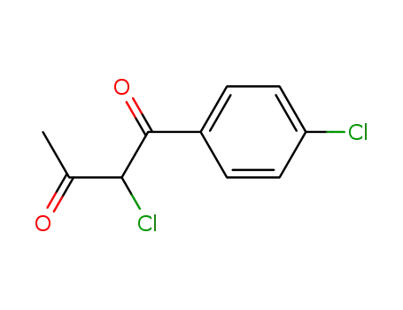 Molecular Structure of 84553-23-1 (2-chloro-1-(4-chlorophenyl)butane-1,3-dione)