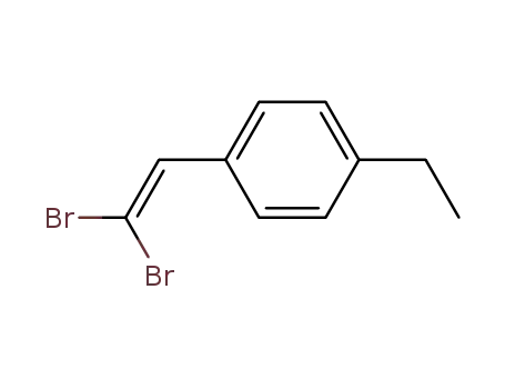 Molecular Structure of 59931-57-6 (4-Ethyl-β,β'-dibromostyrene)