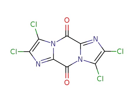 Molecular Structure of 64738-53-0 (2,3,7,8-tetrachloro-5H,10H-diimidazo<1,2-a:1',2'-d>pyrazine-5,10-dione)