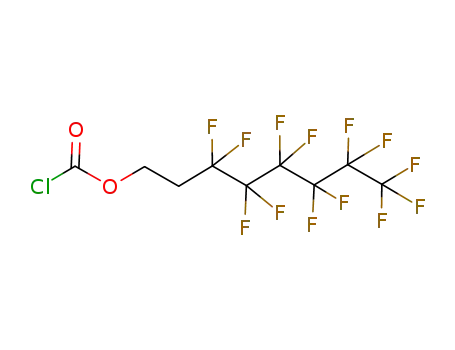 Molecular Structure of 181302-91-0 (3,3,4,4,5,5,6,6,7,7,8,8,8-tridecafluorooctyl chloroformate)