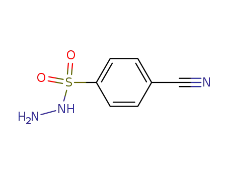 Benzenesulfonic acid, 4-cyano-, hydrazide