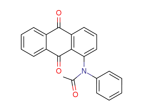 Molecular Structure of 69658-00-0 (N-(9,10-dioxoanthracen-1-yl)-N-phenyl-acetamide)
