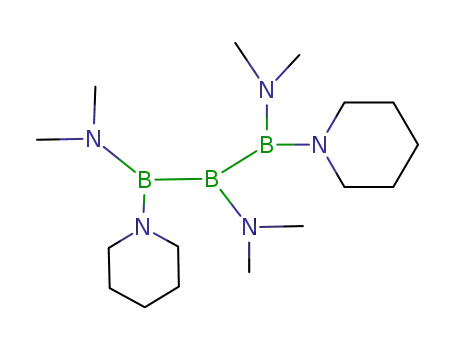 Molecular Structure of 158819-06-8 (1,2,3-tris(dimethylamino)-1,3-dipiperidinotriborane<sup>(5)</sup>)