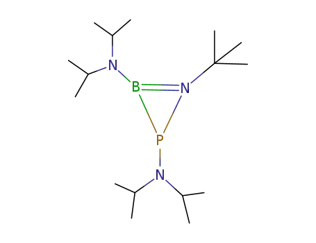 Molecular Structure of 112795-10-5 (1-tert-butyl-2,3-bis(di-isopropylamino)-1,2,3-azaphosphaboriridine)