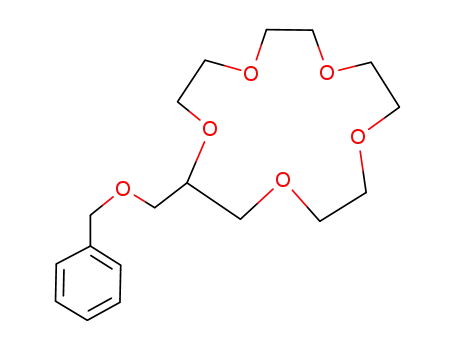 Molecular Structure of 75507-17-4 (1,4,7,10,13-Pentaoxacyclopentadecane, 2-[(phenylmethoxy)methyl]-)