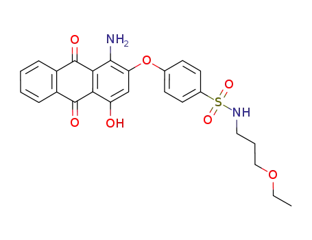 4-[(1-Amino-9,10-dihydro-4-hydroxy-9,10-dioxo-2-anthryl)oxy]-N-(3-ethoxypropyl)benzenesulphonamide
