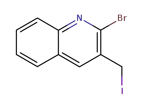Molecular Structure of 326588-25-4 (Quinoline, 2-bromo-3-(iodomethyl)-)