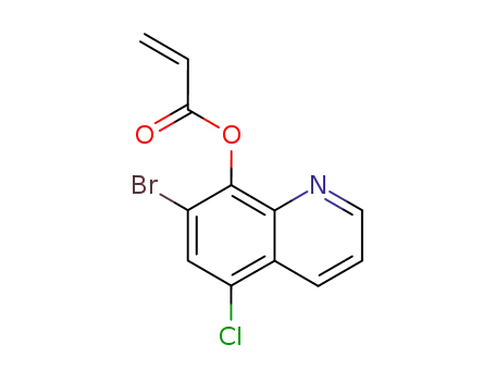 Molecular Structure of 34462-96-9 (5-chloro-7-bromo-8-quinolyl vinyl carbonate)