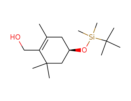 1-Cyclohexene-1-methanol,
4-[[(1,1-dimethylethyl)dimethylsilyl]oxy]-2,6,6-trimethyl-, (4R)-