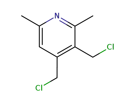 Molecular Structure of 802045-00-7 (Pyridine,3,4-bis(chloromethyl)-2,6-dimethyl-(8CI))