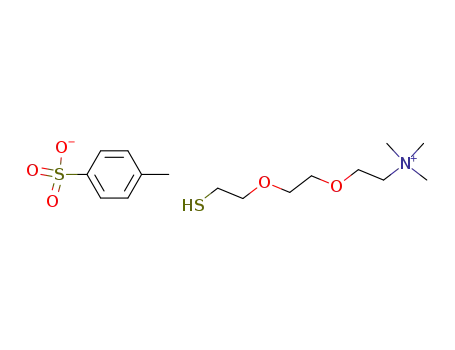 {2-[2-(2-mercaptoethoxy)-ethoxy]-ethyl}-trimethylammonium toluene-4-sulfonate