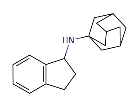 Molecular Structure of 1034159-52-8 (N-(2,3-dihydro-1H-inden-1-yl)-1-aminoadamantane)