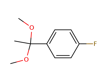 Molecular Structure of 73585-52-1 (Benzene, 1-(1,1-dimethoxyethyl)-4-fluoro-)