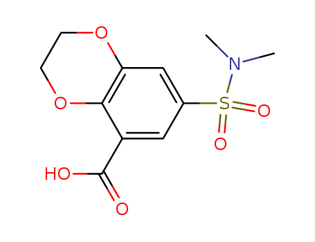 4-(dimethylsulfamoyl)-7,10-dioxabicyclo[4.4.0]deca-1,3,5-triene-2-carboxylic acid