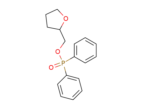Molecular Structure of 91237-85-3 (Phosphinic acid, diphenyl-, (tetrahydro-2-furanyl)methyl ester)