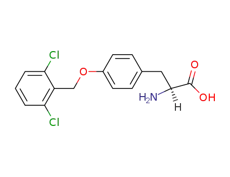 Molecular Structure of 40298-69-9 (O-2,6-DICHLOROBENZYL-L-TYROSINE)