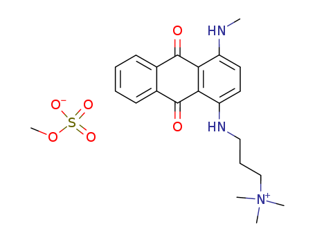 3-((4-(Methylamino)-1-anthraquinonyl)amino)-N,N,N-trimethylpropanaminium methyl sulfate