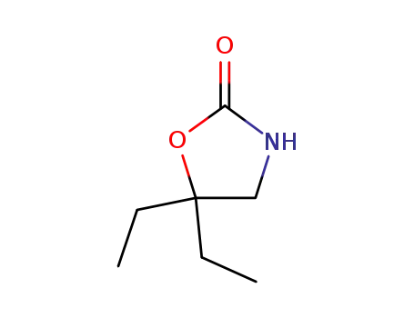 Molecular Structure of 63461-25-6 (5,5-diethyl-1,3-oxazolidin-2-one)