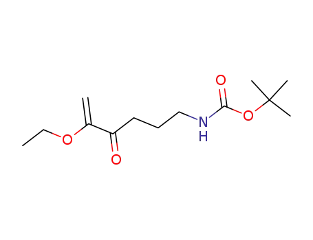 Molecular Structure of 874181-66-5 (Carbamic acid, (5-ethoxy-4-oxo-5-hexenyl)-, 1,1-dimethylethyl ester)