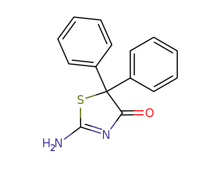 Molecular Structure of 4694-95-5 (2-amino-5,5-diphenyl-1,3-thiazol-4(5H)-one)
