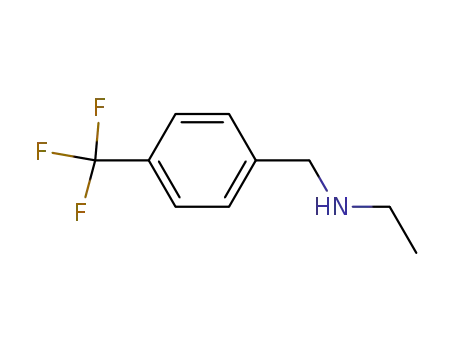 Molecular Structure of 90390-12-8 (N-Ethyl-4-(trifluoromethyl)benzylamine)