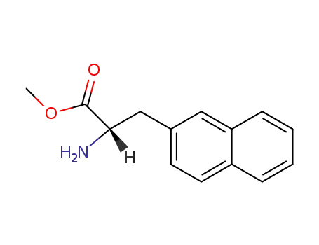 Molecular Structure of 109063-69-6 ((S)-methyl 2-amino-3-(naphthalen-2-yl)propanoate)