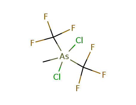 Molecular Structure of 75368-11-5 (methylbistrifluoromethylarsenic dichloride)