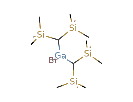 Molecular Structure of 141120-24-3 (bis{bis(trimethylsilyl)methyl}gallium bromide)