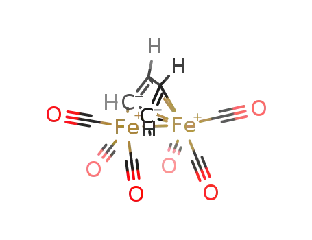 Molecular Structure of 108034-90-8 (Iron, (eta-((1,2,3,4-eta:1,4-eta)-1,3-butadiene-1,4-diyl))hexacarbonyldi, (Fe-Fe))