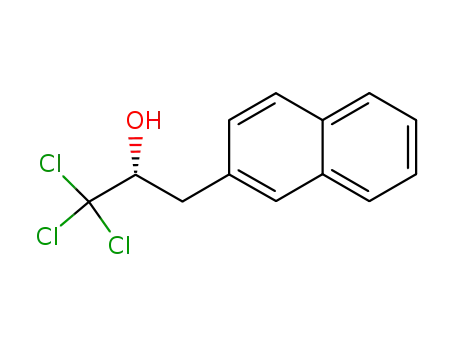 Molecular Structure of 139040-43-0 (2-Naphthaleneethanol, a-(trichloromethyl)-, (R)-)