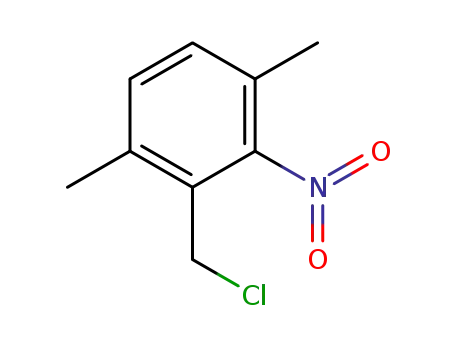 Molecular Structure of 58579-66-1 (2,5-Dimethyl-6-nitrobenzyl chloride)
