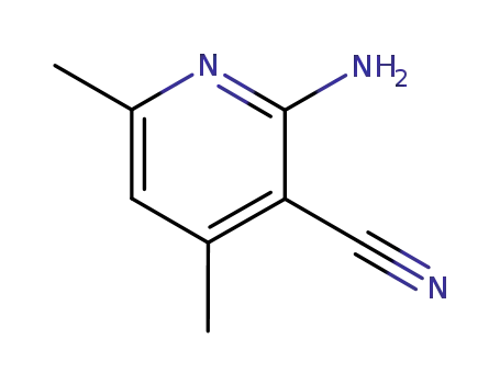 Molecular Structure of 5468-34-8 (2-AMINO-3-CYANO-4,6-DIMETHYLPYRIDINE)