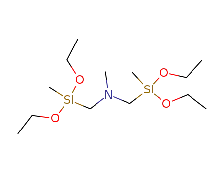 Molecular Structure of 18551-79-6 (bis-[(diethoxy-methyl-silanyl)-methyl]-methyl-amine)