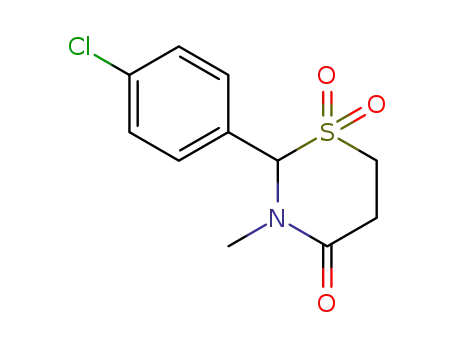 (+)-2-(4-Chlorphenyl)-3-methyl-1,3-thiazinan-4-on-1,1-dioxid
