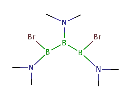 Molecular Structure of 133911-59-8 (1,3-dibutyl-1,2,3-tris(dimethylamino)triborane<sup>(5)</sup>)