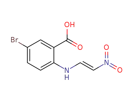Molecular Structure of 1201643-75-5 ((E)-5-bromo-2-((2-nitrovinyl)amino)benzoic acid)