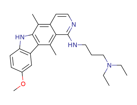 1,3-Propanediamine,N1,N1-diethyl-N3-(9-methoxy-5,11-dimethyl-6H-pyrido[4,3-b]carbazol-1-yl)-