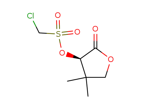Molecular Structure of 182243-70-5 (Chloro-methanesulfonic acid (R)-4,4-dimethyl-2-oxo-tetrahydro-furan-3-yl ester)