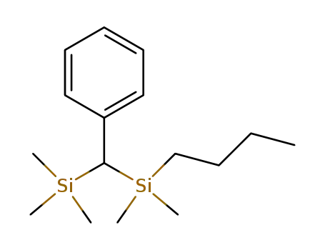 Molecular Structure of 109154-37-2 ([(Butyl-dimethyl-silanyl)-trimethylsilanyl-methyl]-benzene)